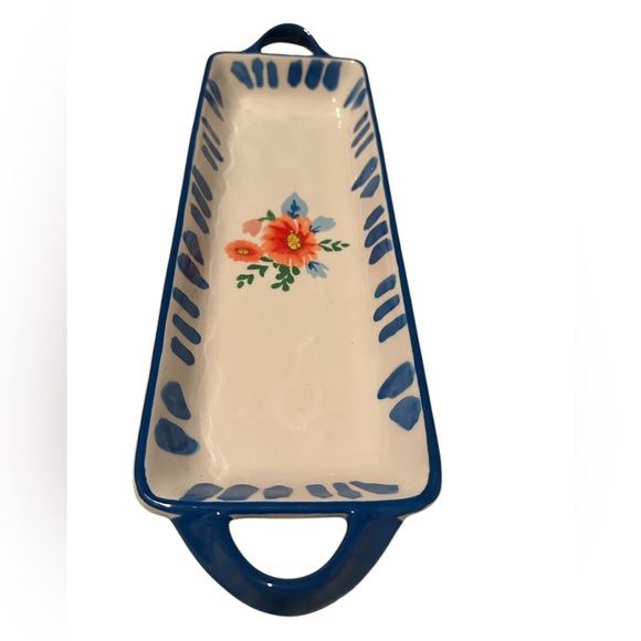 Fiori Dinnerware Serving Tray Platter by Tag 15" L - Picture 1 of 5